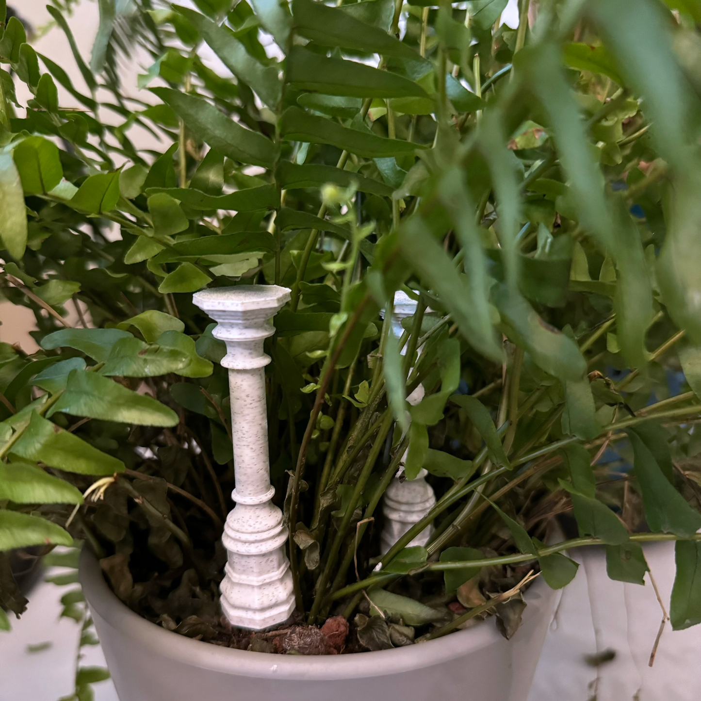 Plant Stake - Classical Greek Coman Column Planter Decor - Houseplant Stick - Plant Pick -Pack of 4 Garden Decor