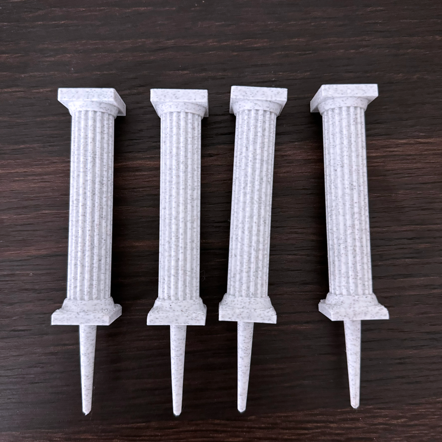 Plant Stake - Classical Greek Coman Column Planter Decor - Houseplant Stick - Plant Pick -Pack of 4 Garden Decor