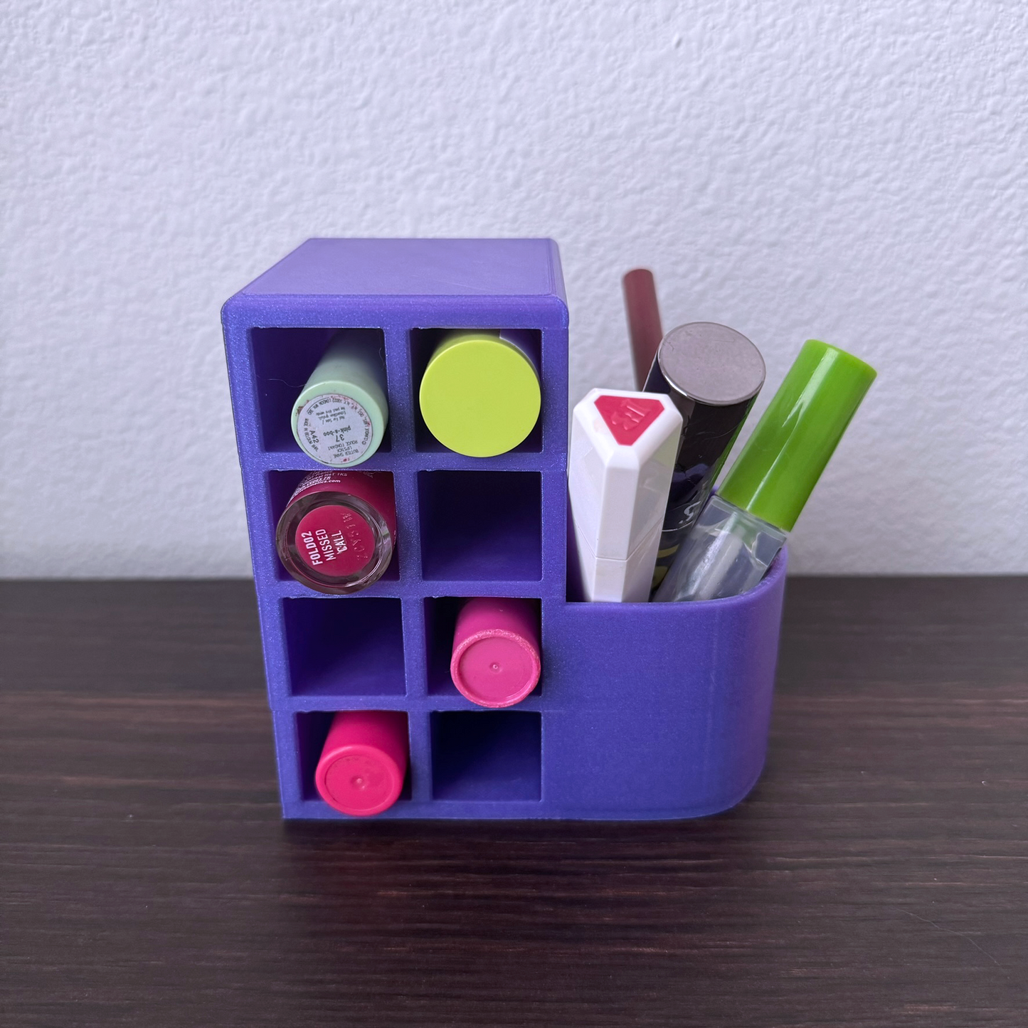 Lip Stick/ Lip Gloss Holder and Organizer - Make Up Organizer - Countertop Container - Cosmetics Cup - modular