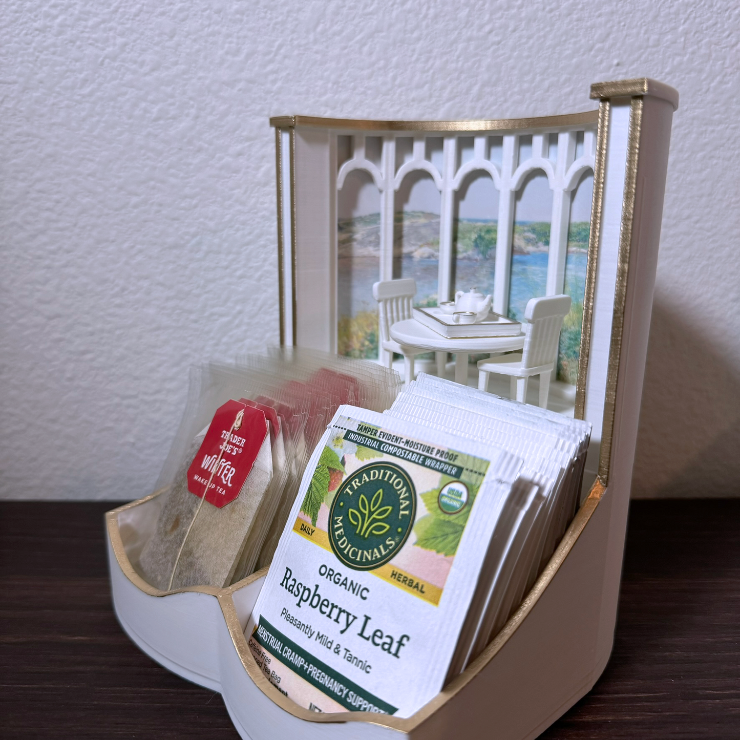 Magical greenhouse decorative tea bag organizer - Tea bag holder/ storage - Tea party, Breakfast table center piece - Coffee station
