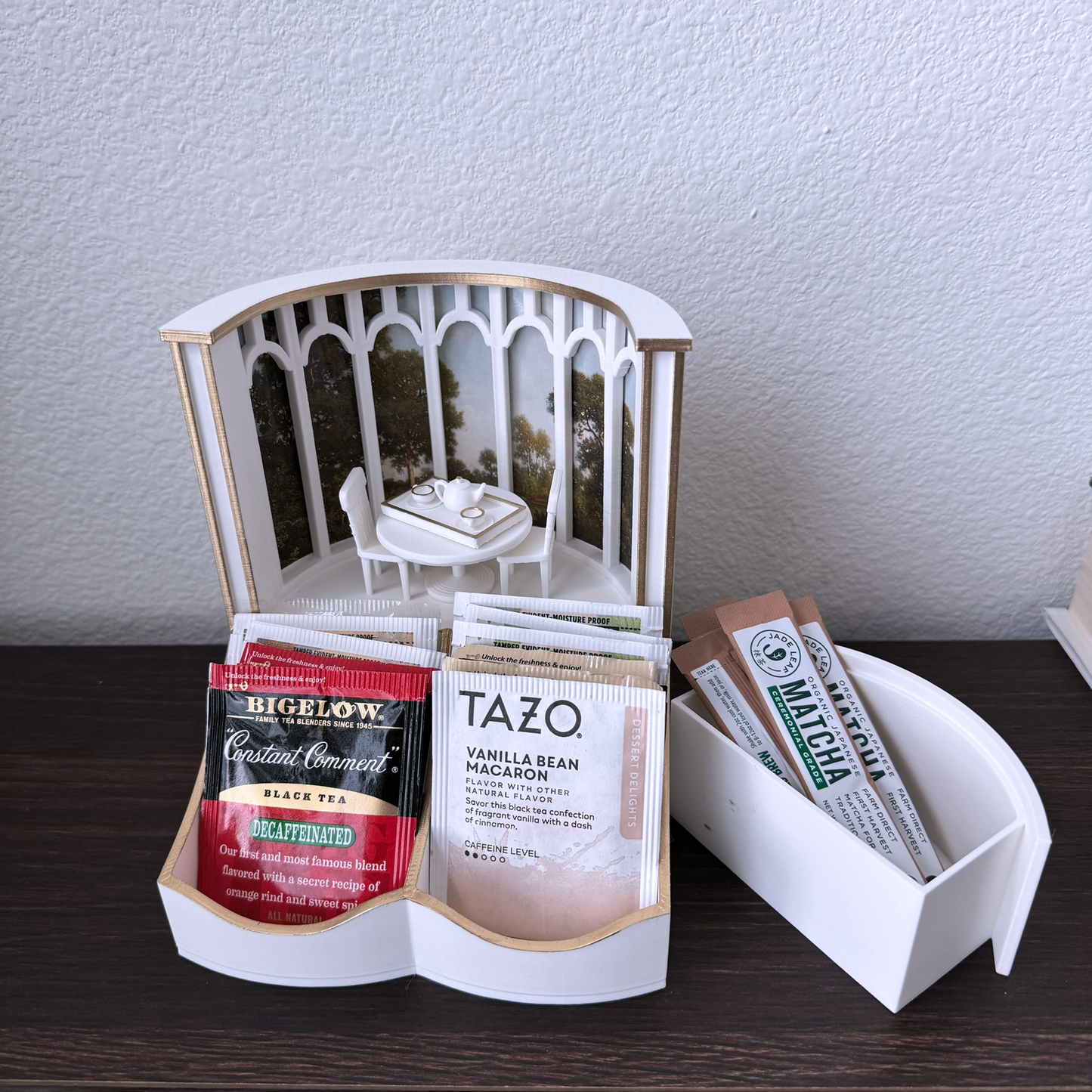 Magical greenhouse decorative tea bag organizer - Tea bag holder/ storage - Tea party, Breakfast table center piece - Coffee station