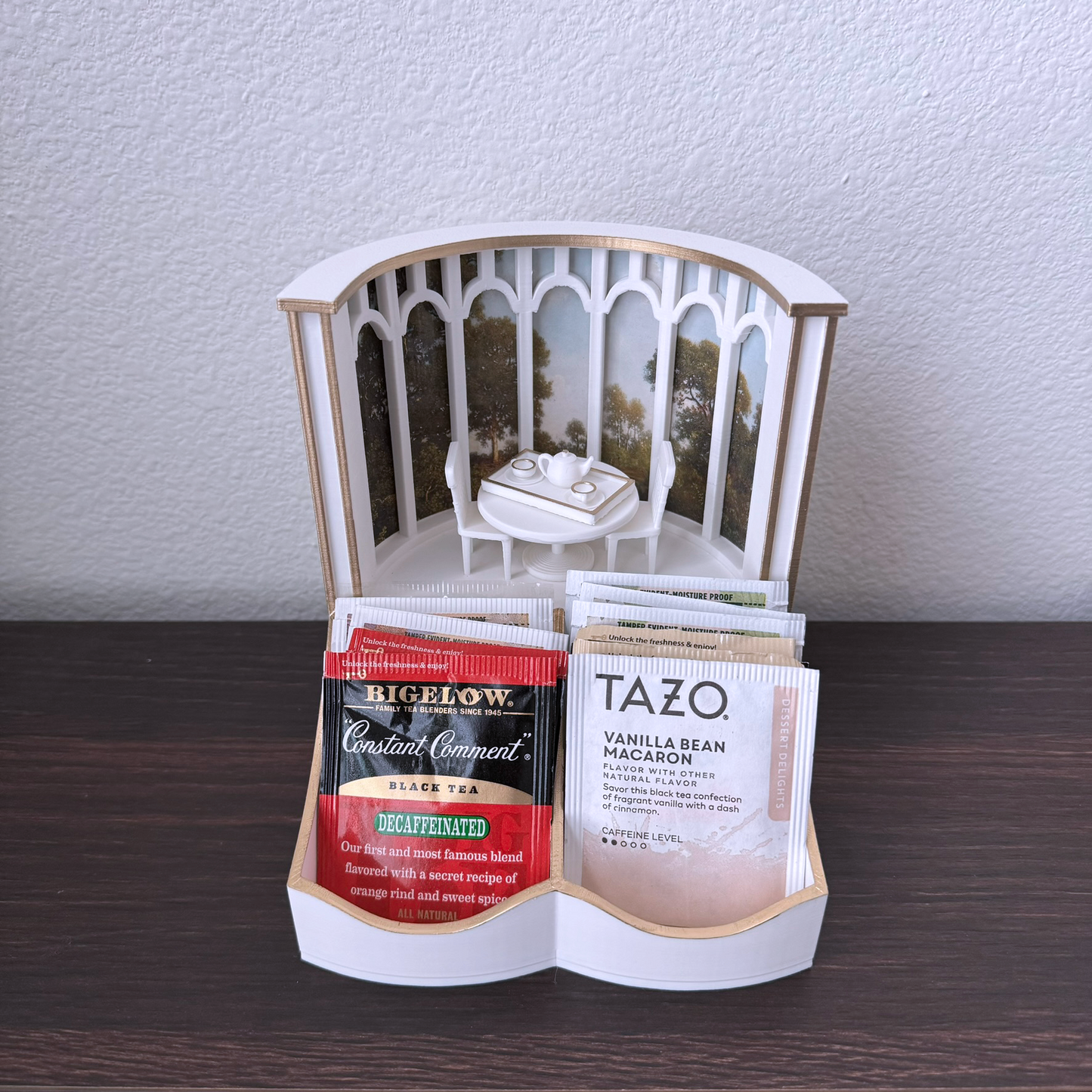 Magical greenhouse decorative tea bag organizer - Tea bag holder/ storage - Tea party, Breakfast table center piece - Coffee station