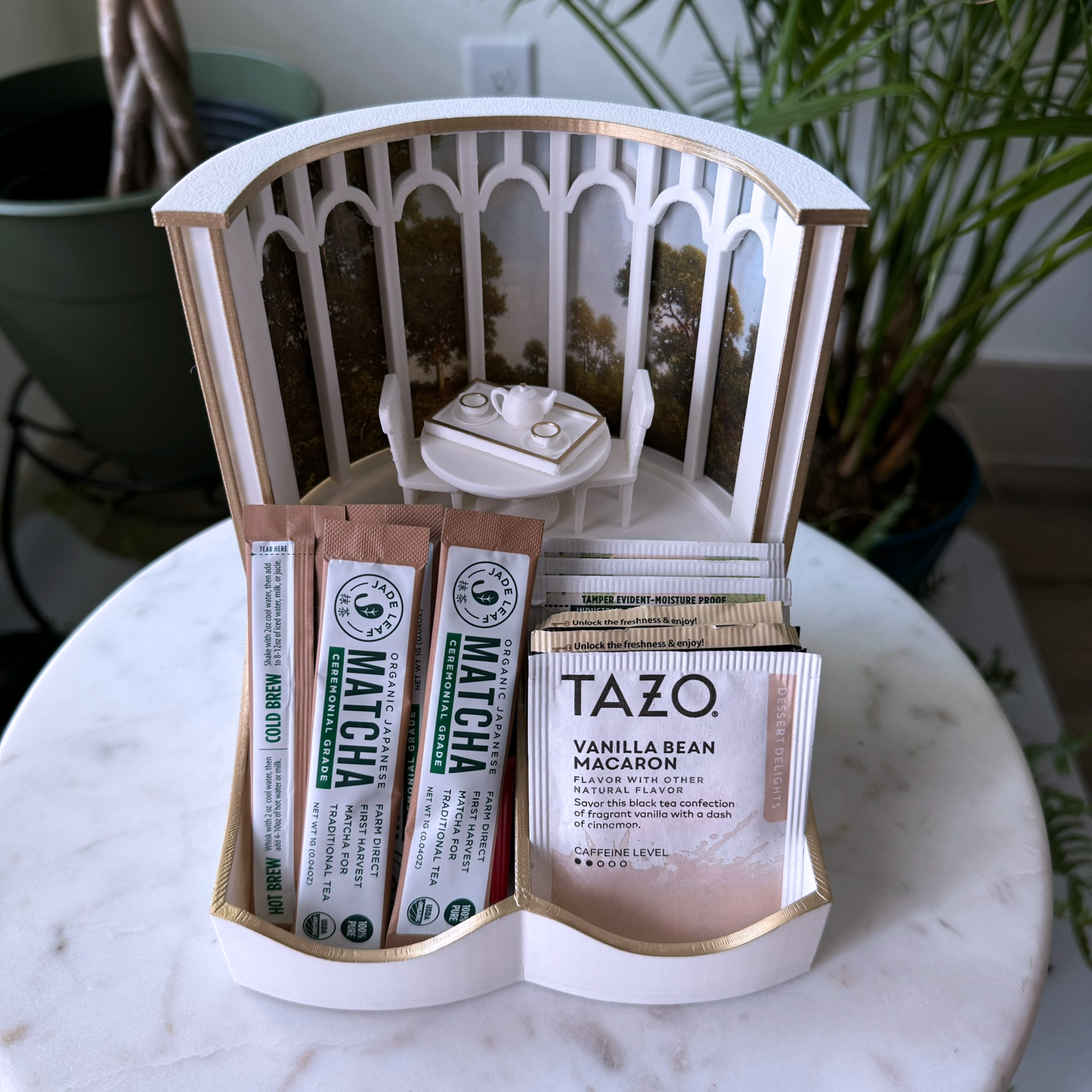 Magical greenhouse decorative tea bag organizer - Tea bag holder/ storage - Tea party, Breakfast table center piece - Coffee station