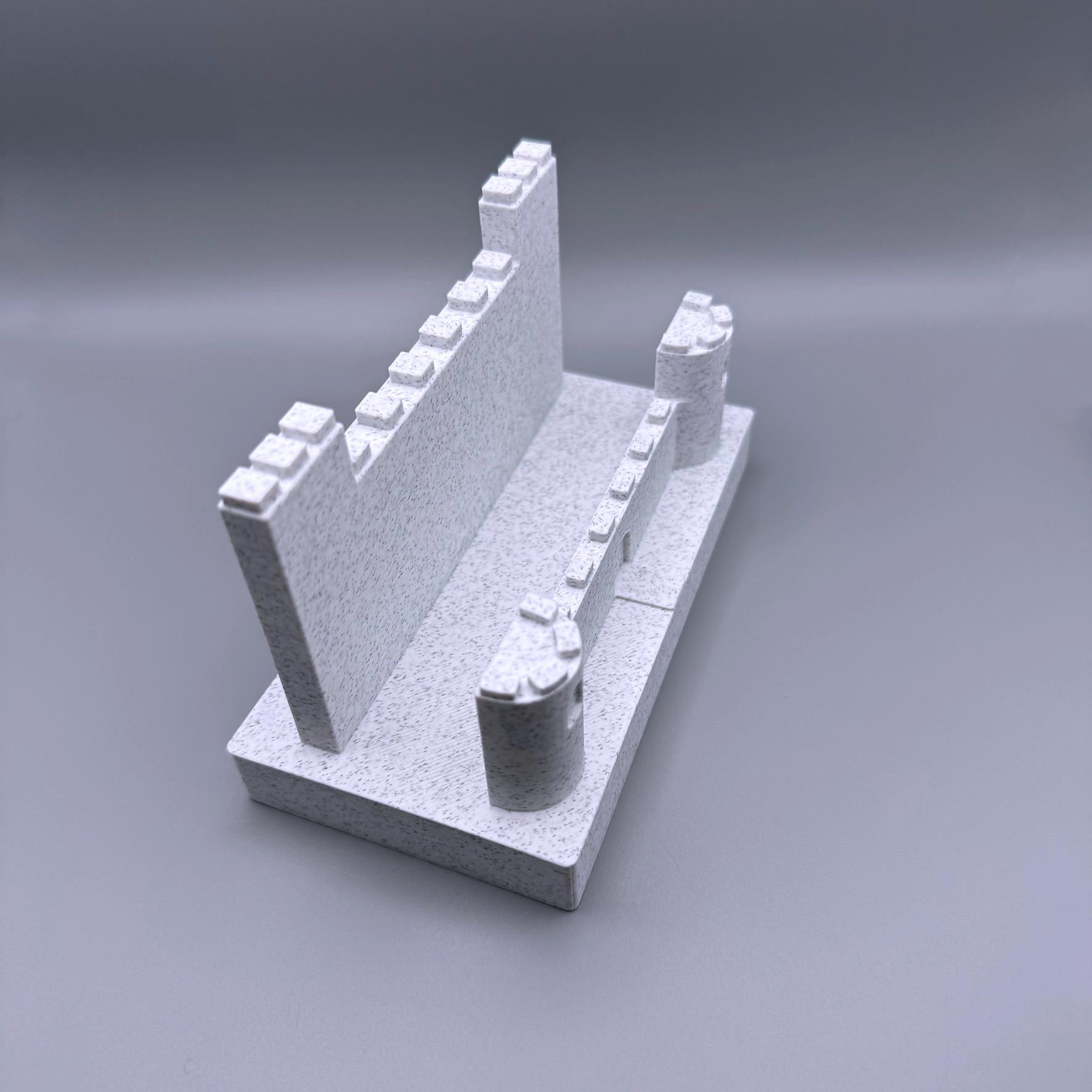 Castle Business Card Holder: Medieval Desk Decor