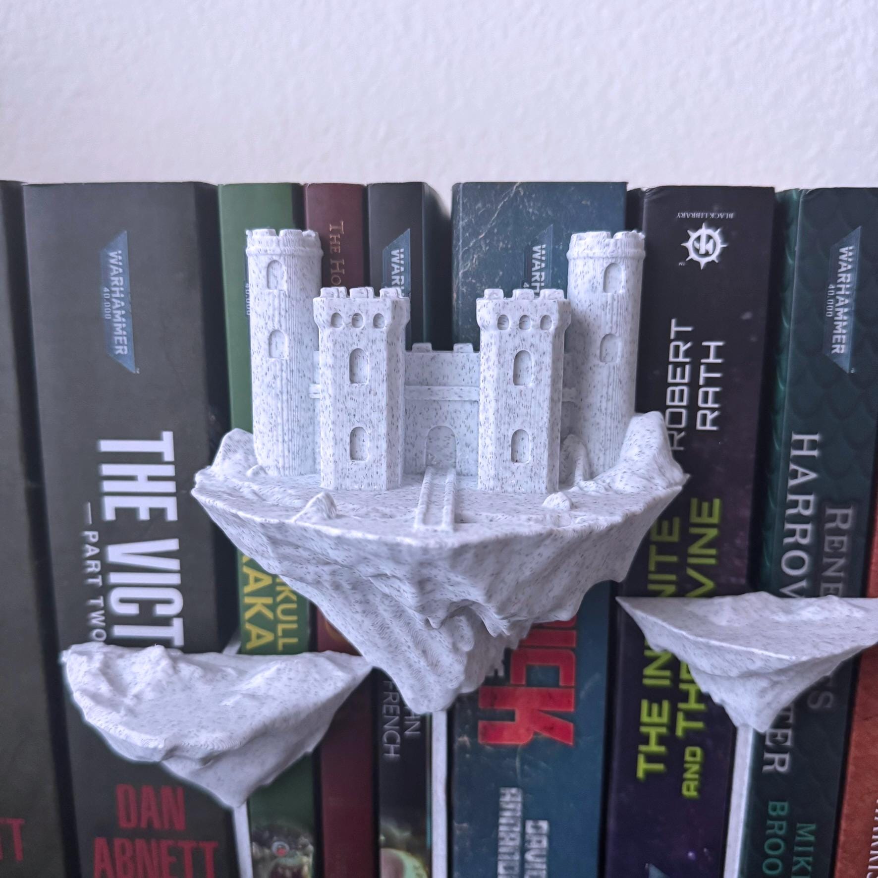 Floating Castle Bookshelf Insert: Sci-Fi Fantasy  Book Decor