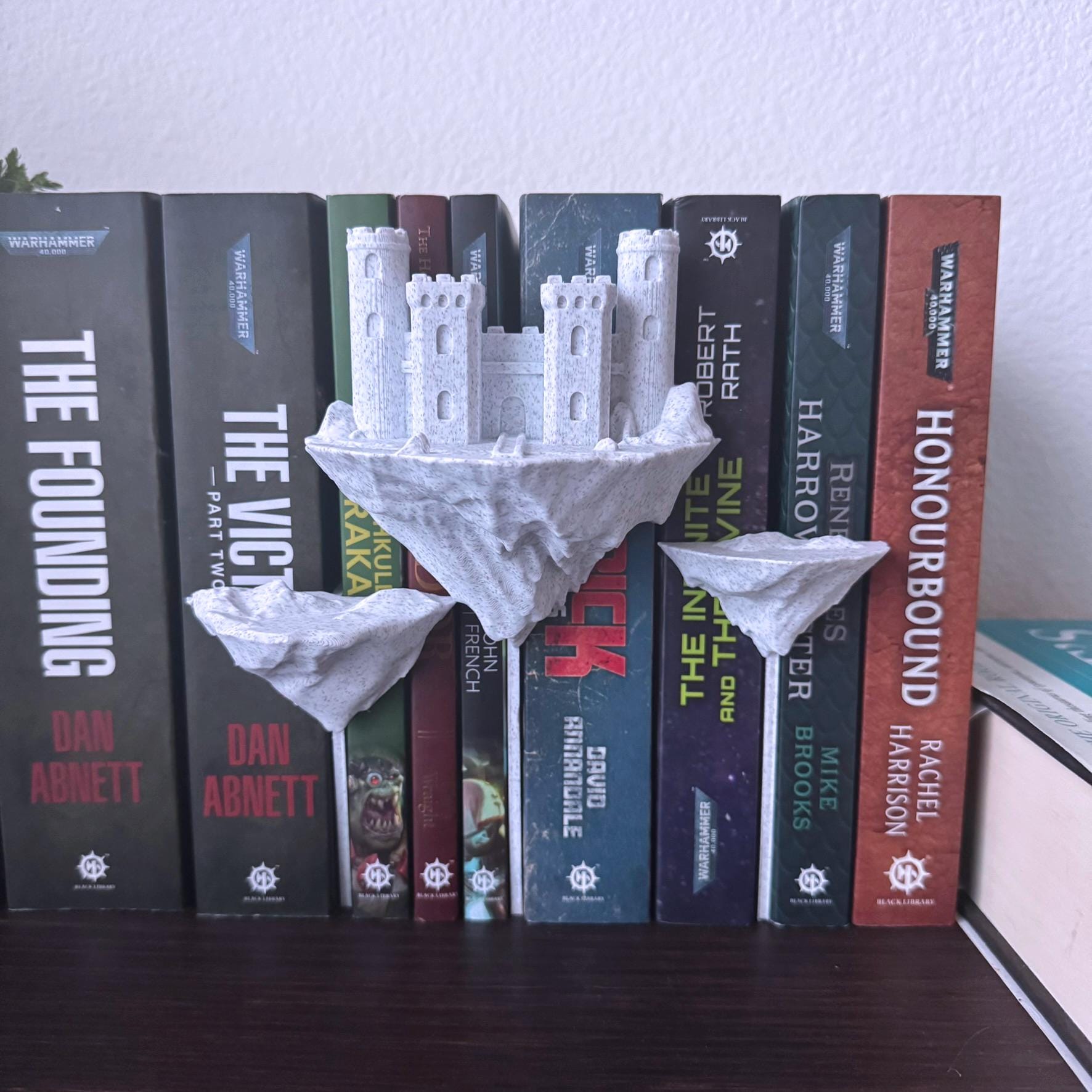 Floating Castle Bookshelf Insert: Sci-Fi Fantasy  Book Decor