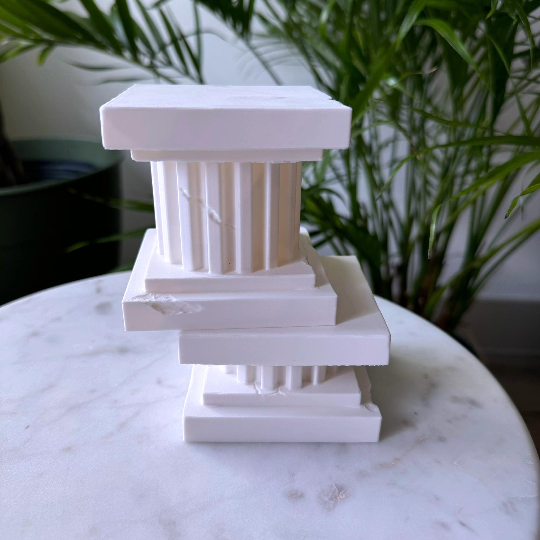 Mini Greco Roman Column Plant Stands (Set of 2)