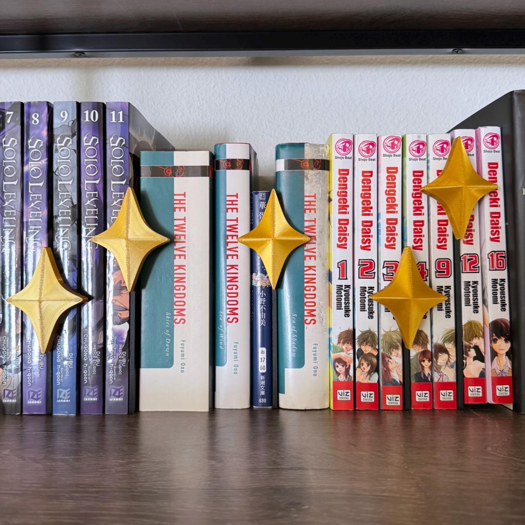Five Star Bookshelf inserts - cute bookshelf decor -  five star shelf dividers