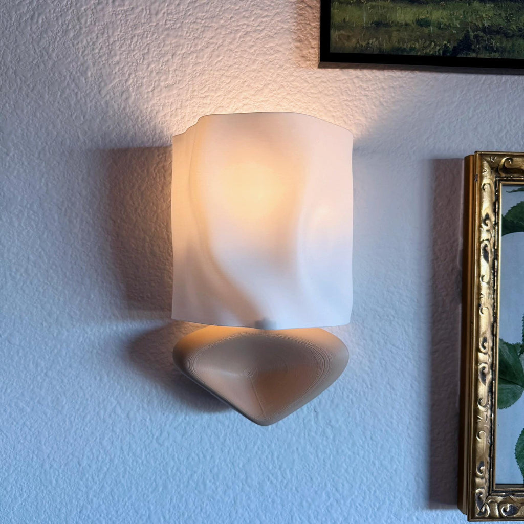 Modern Folded Wireless Wall Sconce - Battery Powered Wall Light - mood lamp