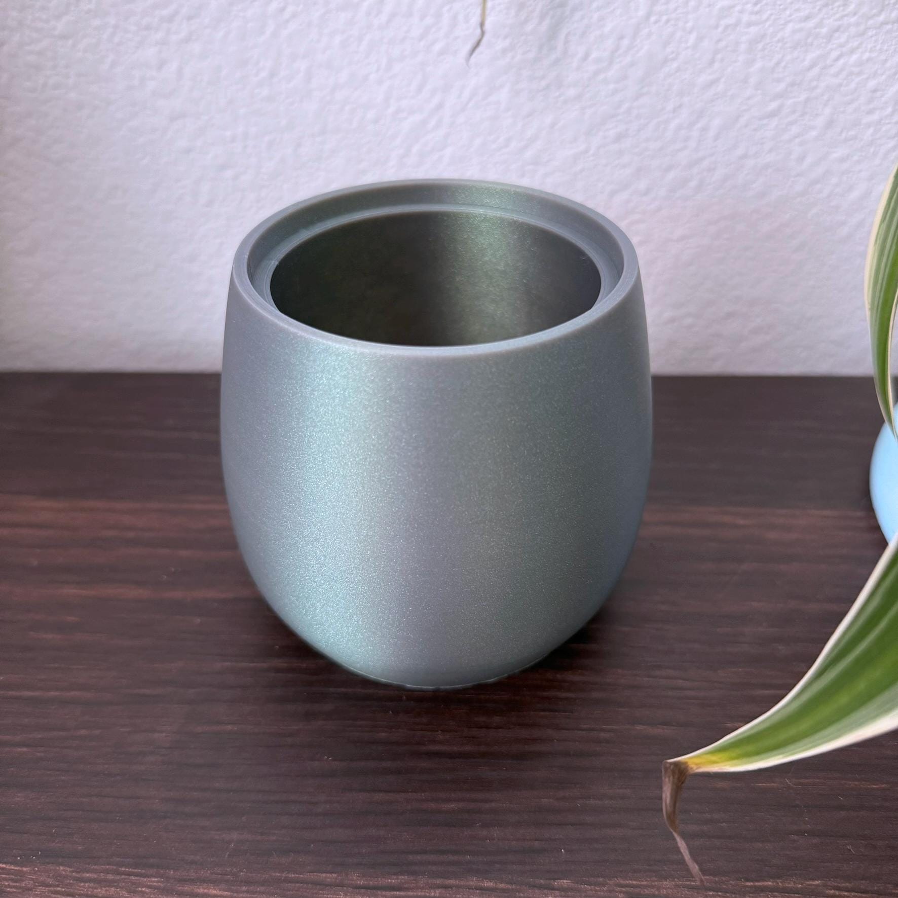 Rounded bathroom Jar with Lid: Multipurpose Container multiple color options