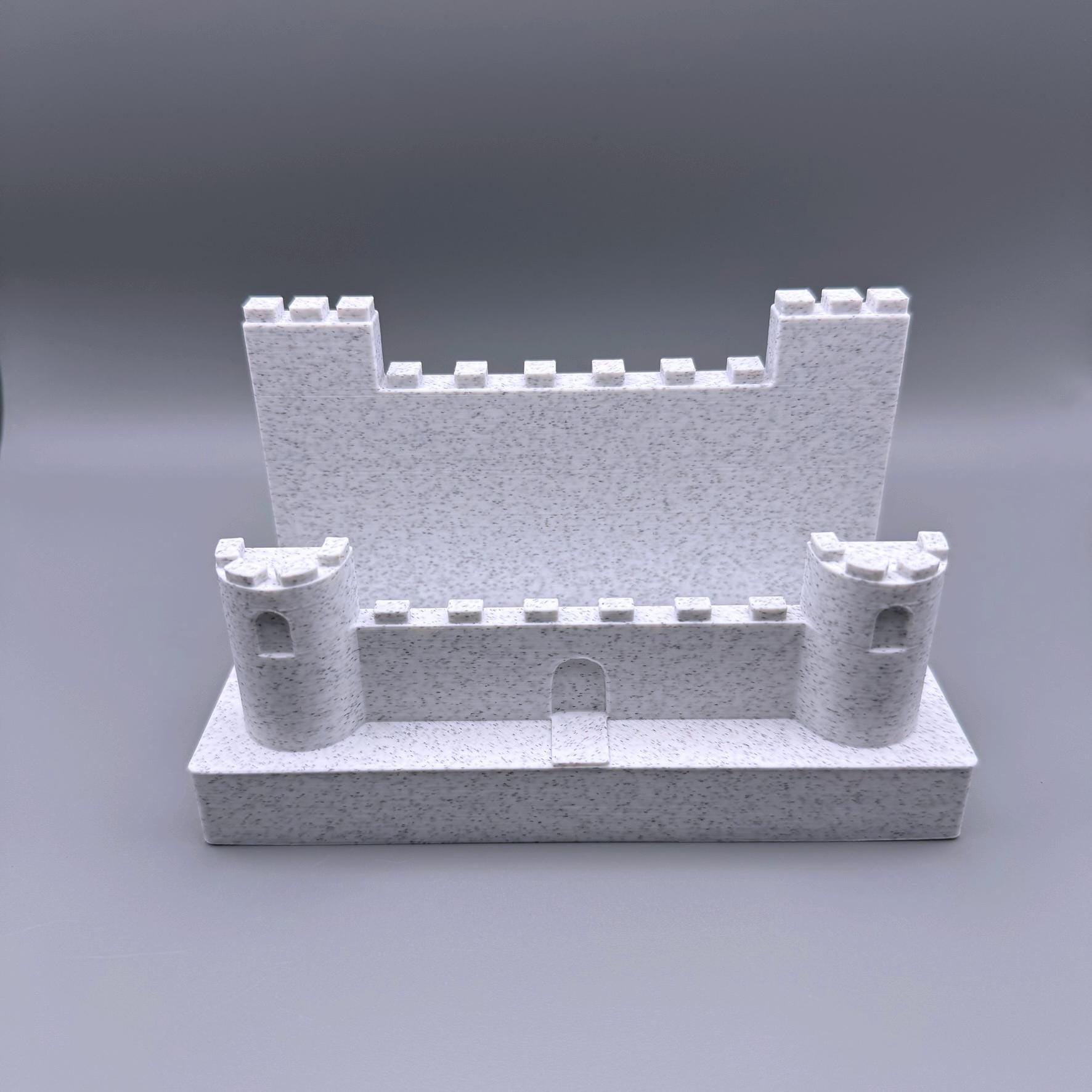 Castle Business Card Holder: Medieval Desk Decor