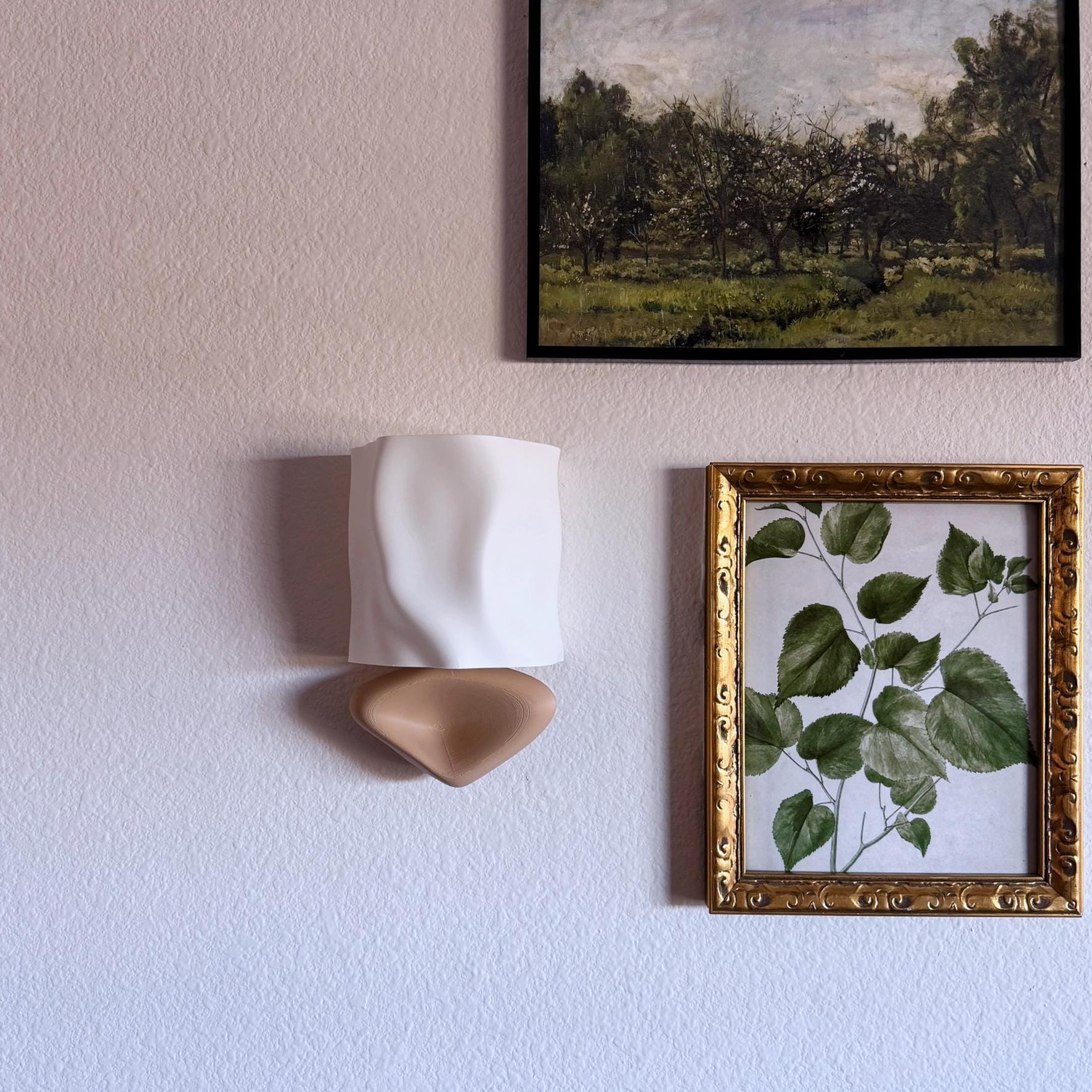 Modern Folded Wireless Wall Sconce - Battery Powered Wall Light - mood lamp