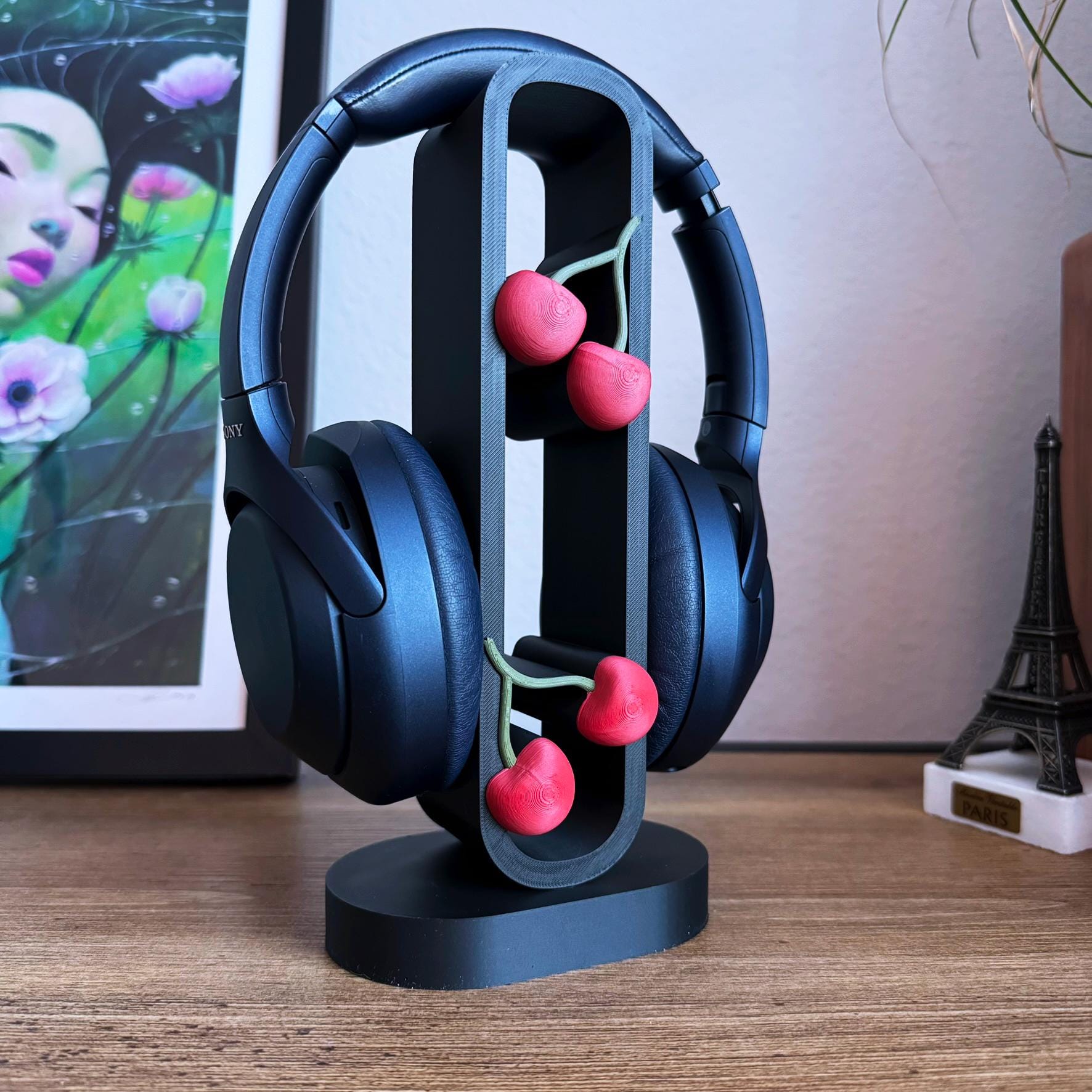 Cherry Headphone Stand - headset holder