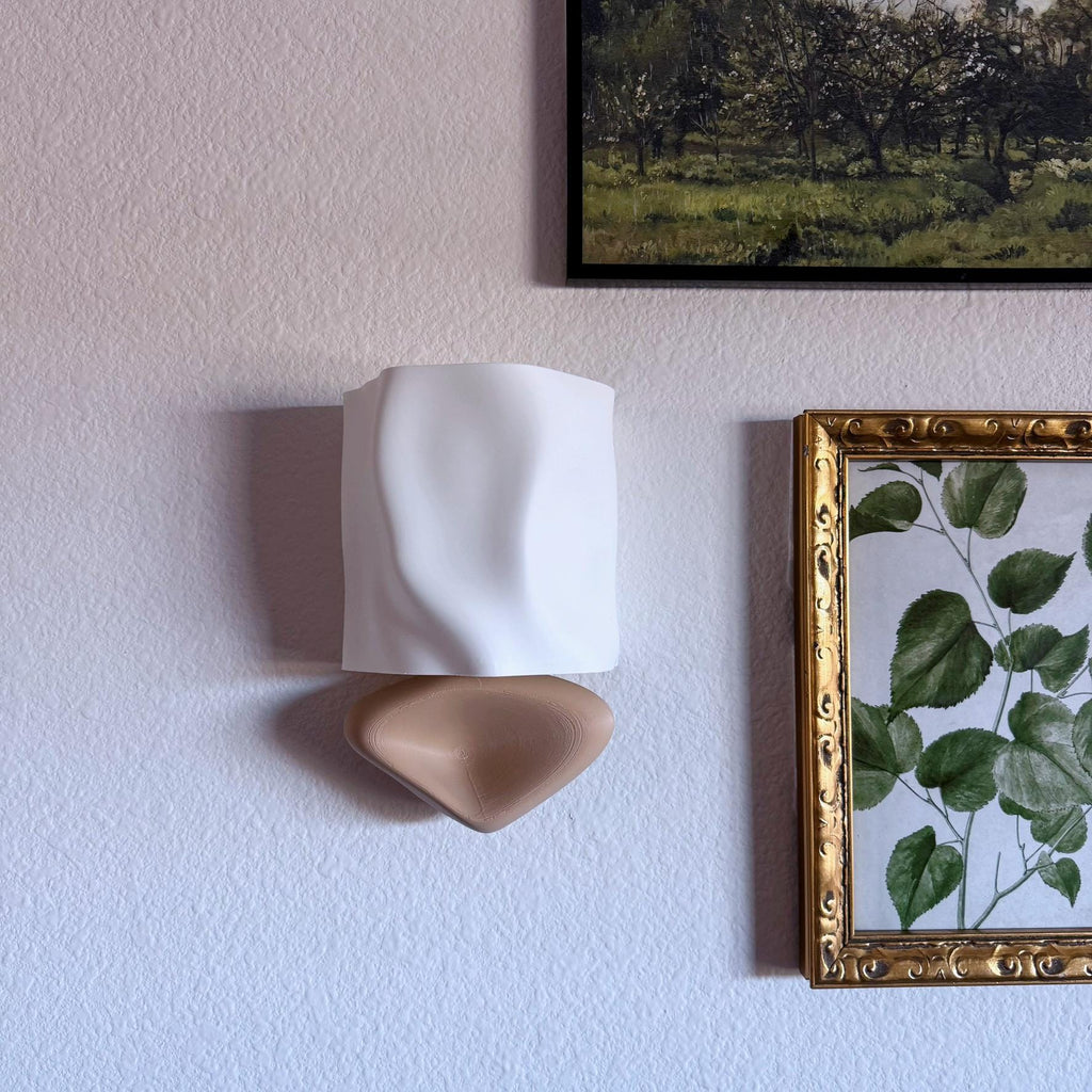 Modern Folded Wireless Wall Sconce - Battery Powered Wall Light - mood lamp