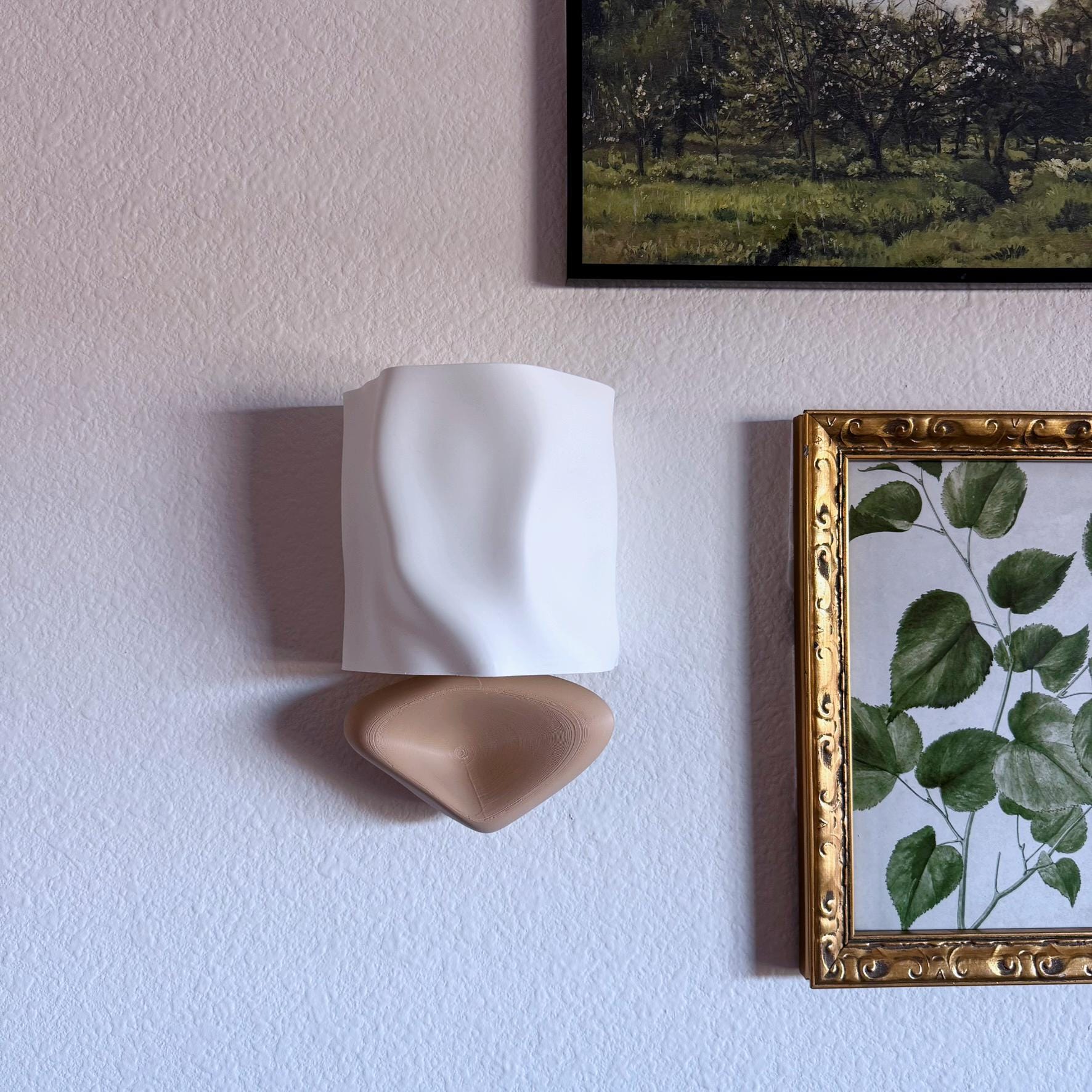 Modern Folded Wireless Wall Sconce - Battery Powered Wall Light - mood lamp