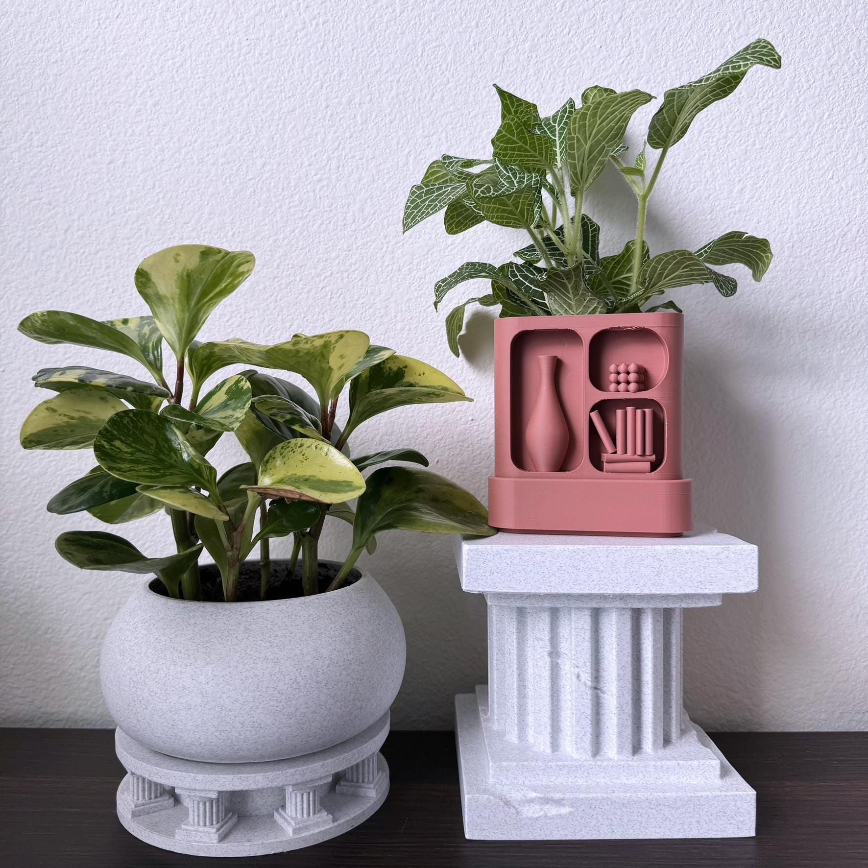 Greco Roman Column Plant Stand