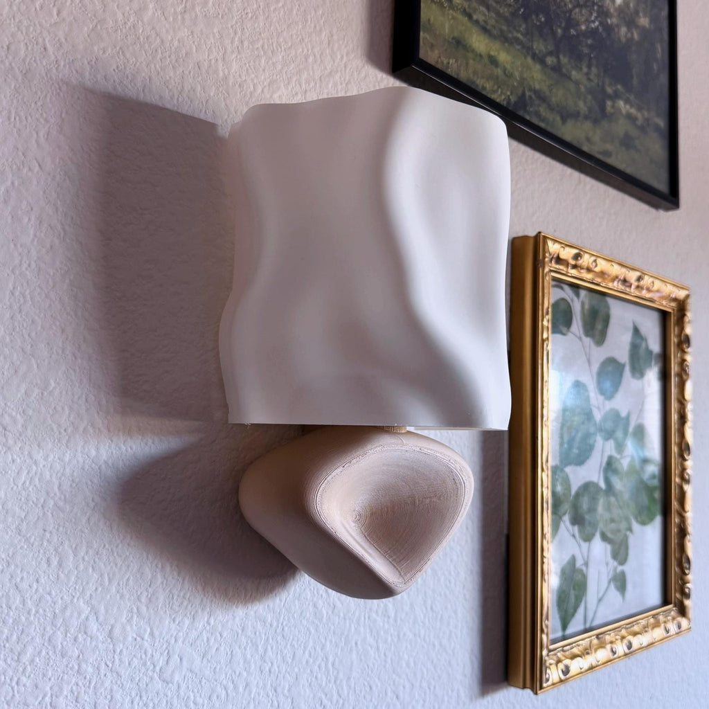 Modern Folded Wireless Wall Sconce - Battery Powered Wall Light - mood lamp