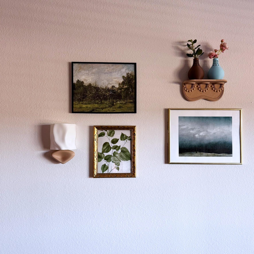 Modern Folded Wireless Wall Sconce - Battery Powered Wall Light - mood lamp