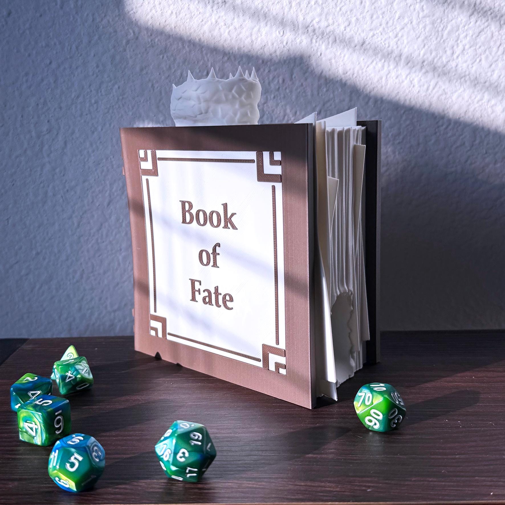 Spell book dice tower