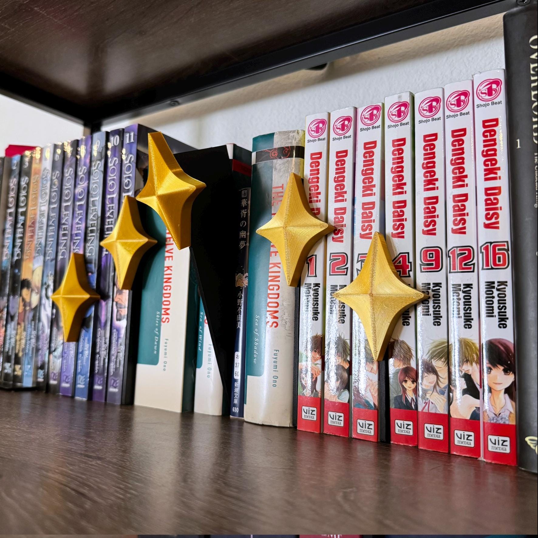Five Star Bookshelf inserts - cute bookshelf decor -  five star shelf dividers