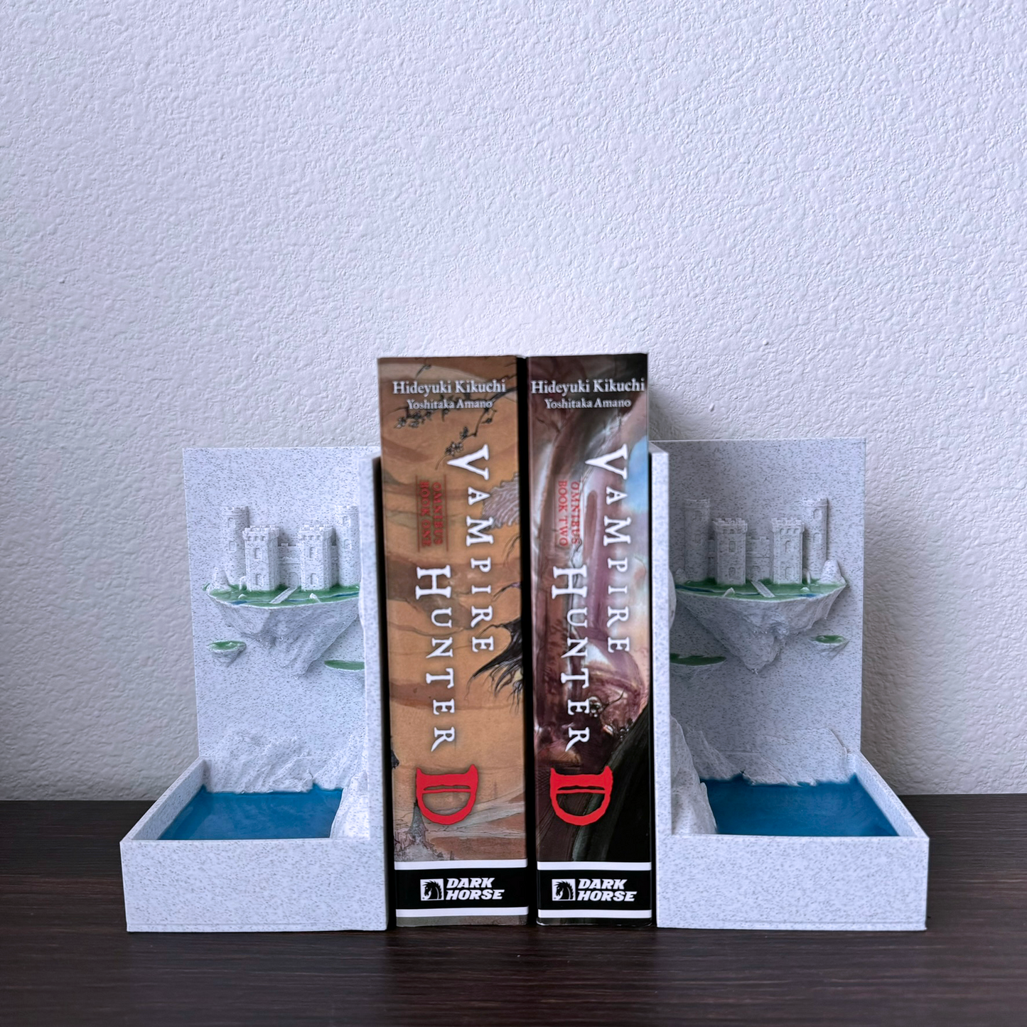 Floating Island Fantasy castle bookends - Cool Unique bookends