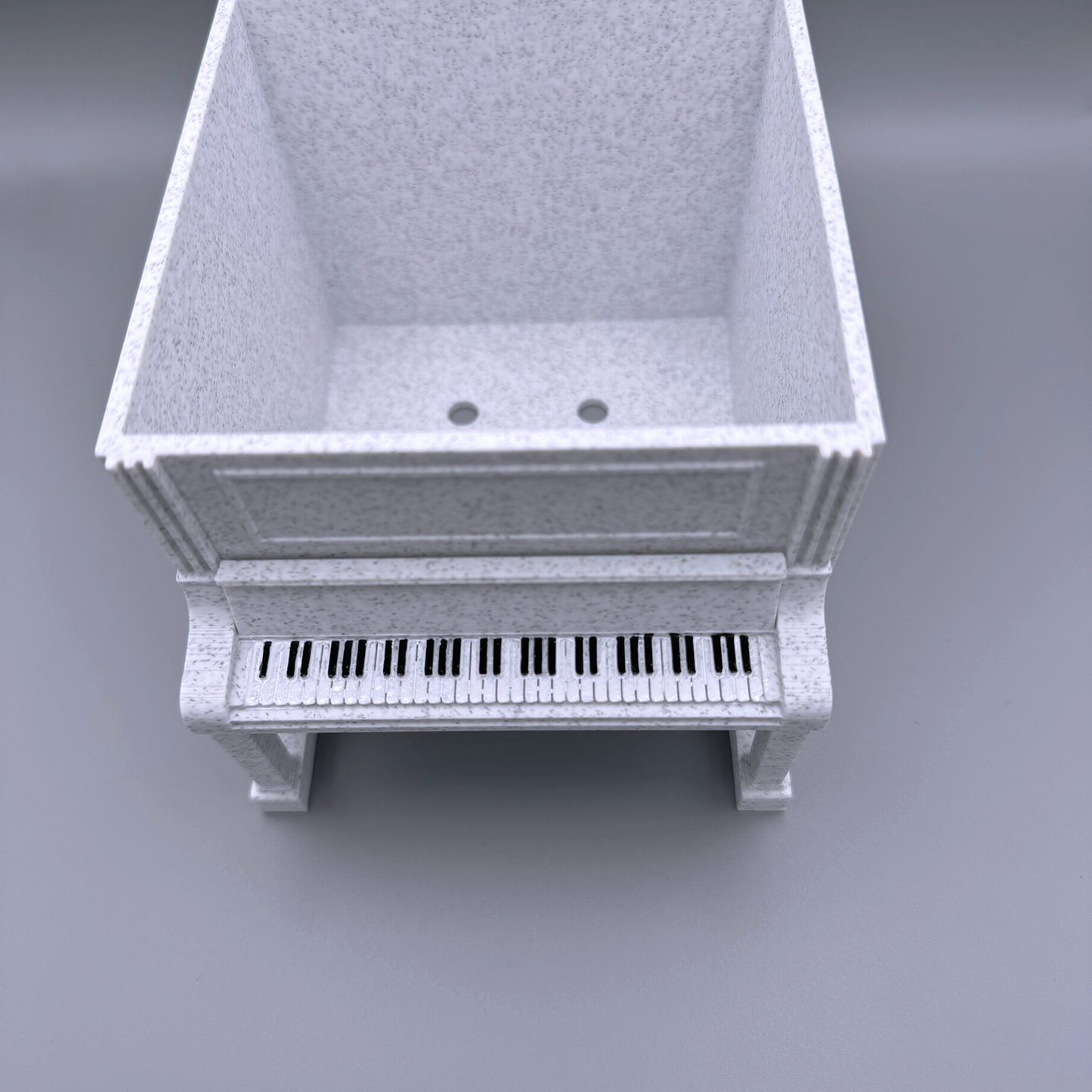 Upright Piano planter, With Piano Bench Drip Tray - Music themed Planter for Music and Plant Lovers