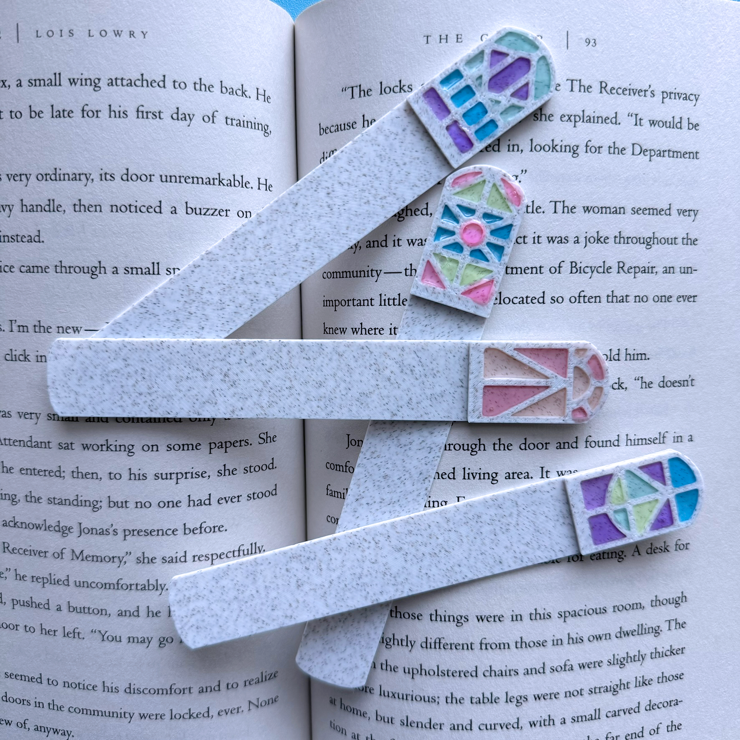 Stained Glass Cathedral Window Bookmarks - Colorful, Artistic, Unique, Handmade Page Markers