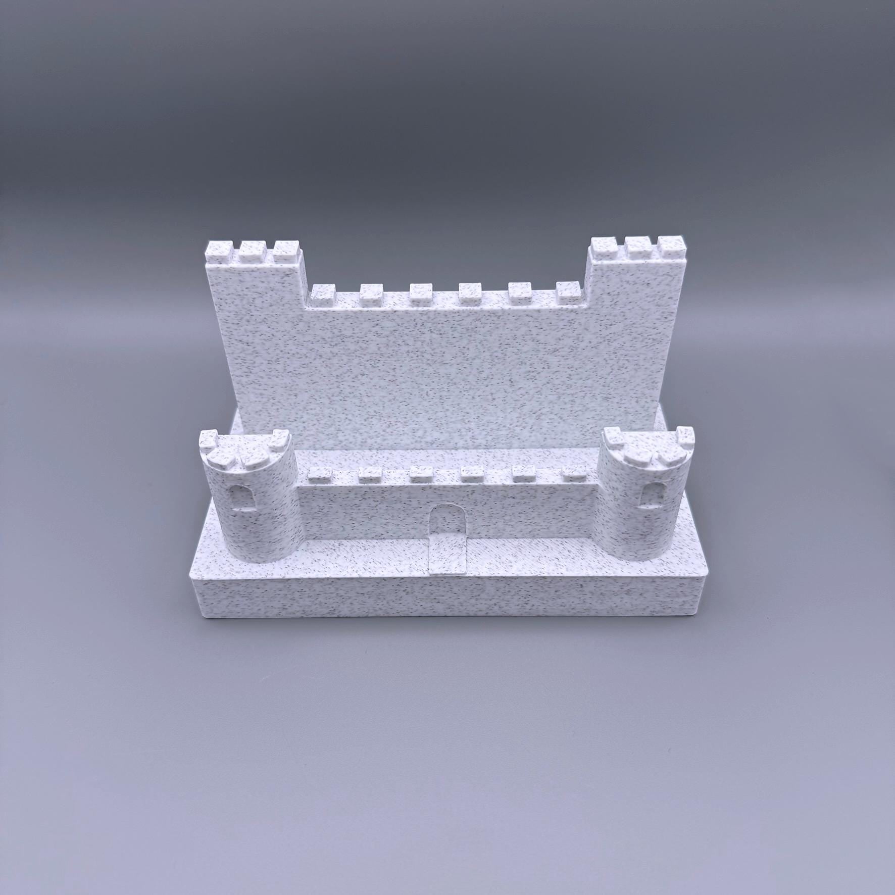 Castle Business Card Holder: Medieval Desk Decor