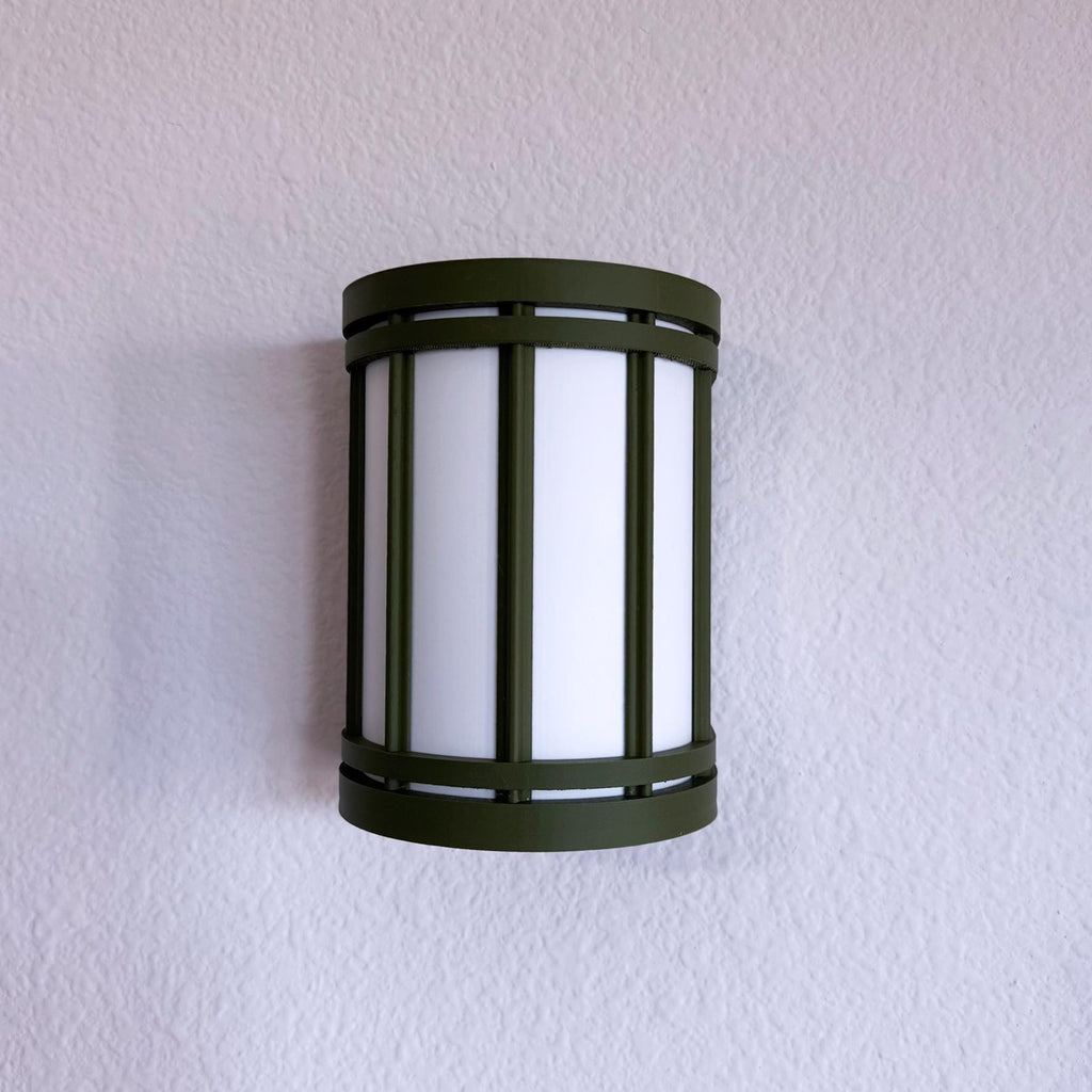 Ribbed Wireless Wall Sconce - Battery Powered Wall Light - mood lamp