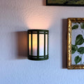 Ribbed Wireless Wall Sconce - Battery Powered Wall Light - mood lamp