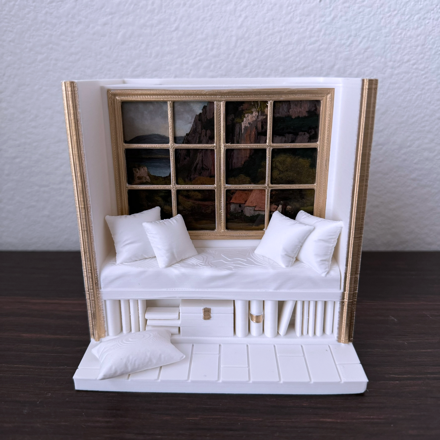 Reading Nook Bookmark Holder - Desk Organizer - Pen Holder - Customizable - Fine Art - Monet