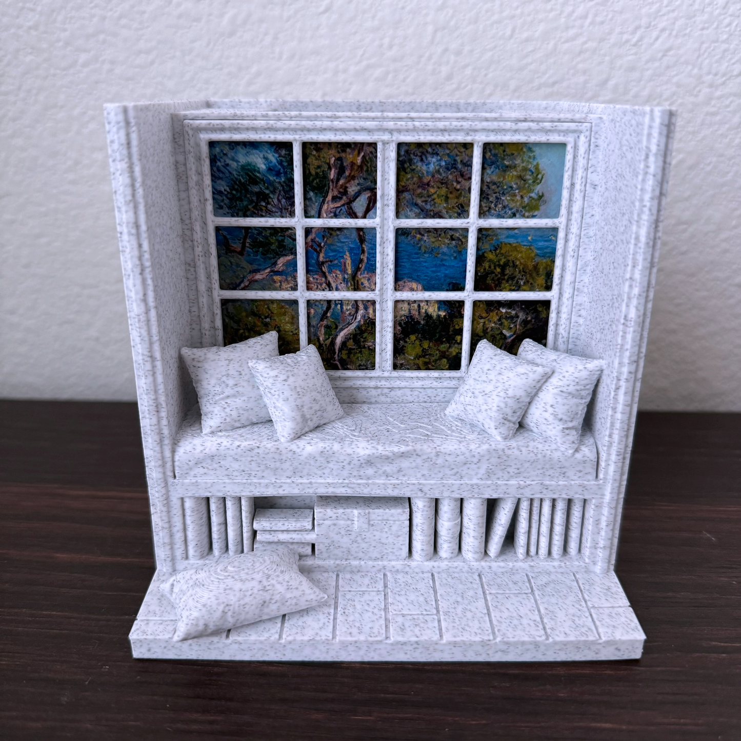 Reading Nook Bookmark Holder - Desk Organizer - Pen Holder - Customizable - Fine Art - Monet