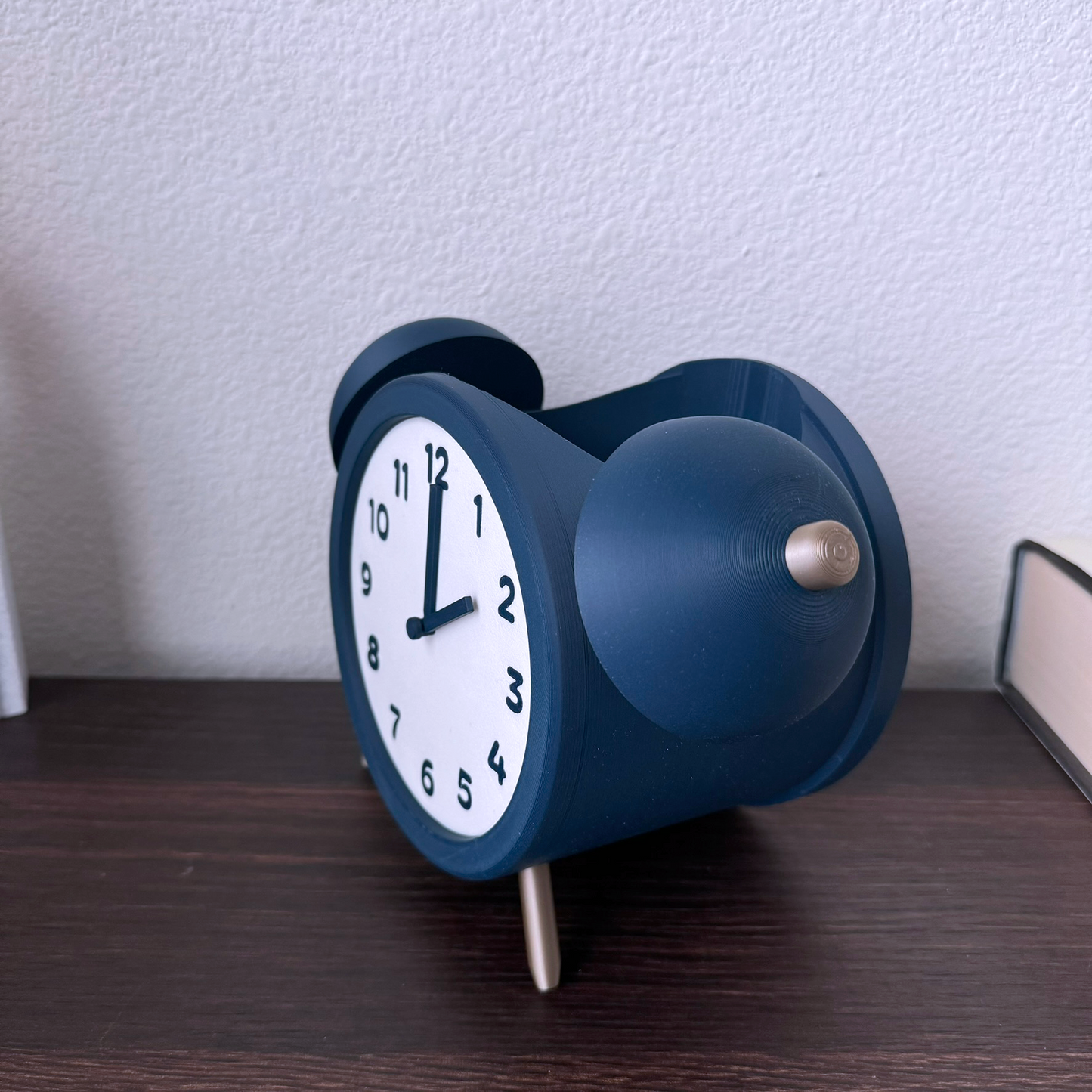 Alarm Clock Planter - Unique Plant Pot - Decorative and Functional - Fun Design - Moveable Clock Hands - Analog