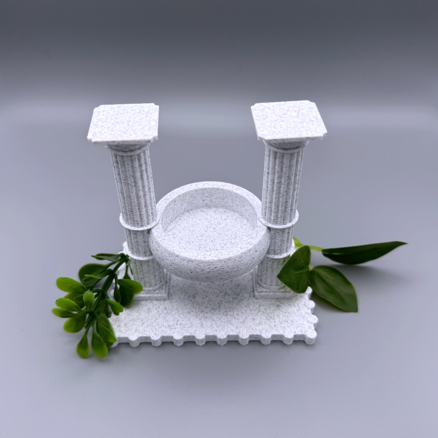 Unique classical roman inspired columns tea light holder