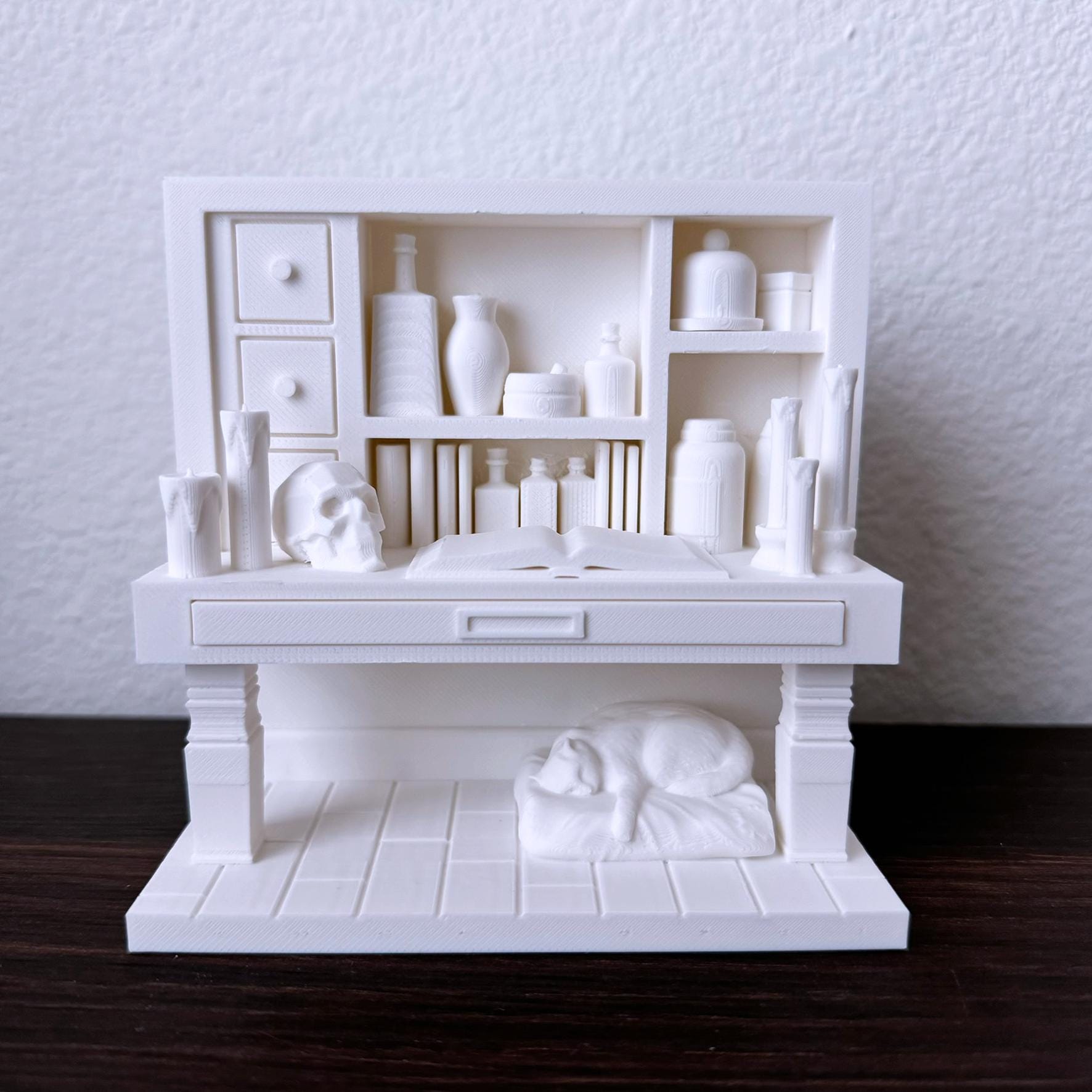 Cozy Witch Altar Bookmark Holder book nook - Desk Organizer - Pen Holder - Bookshelf Decor