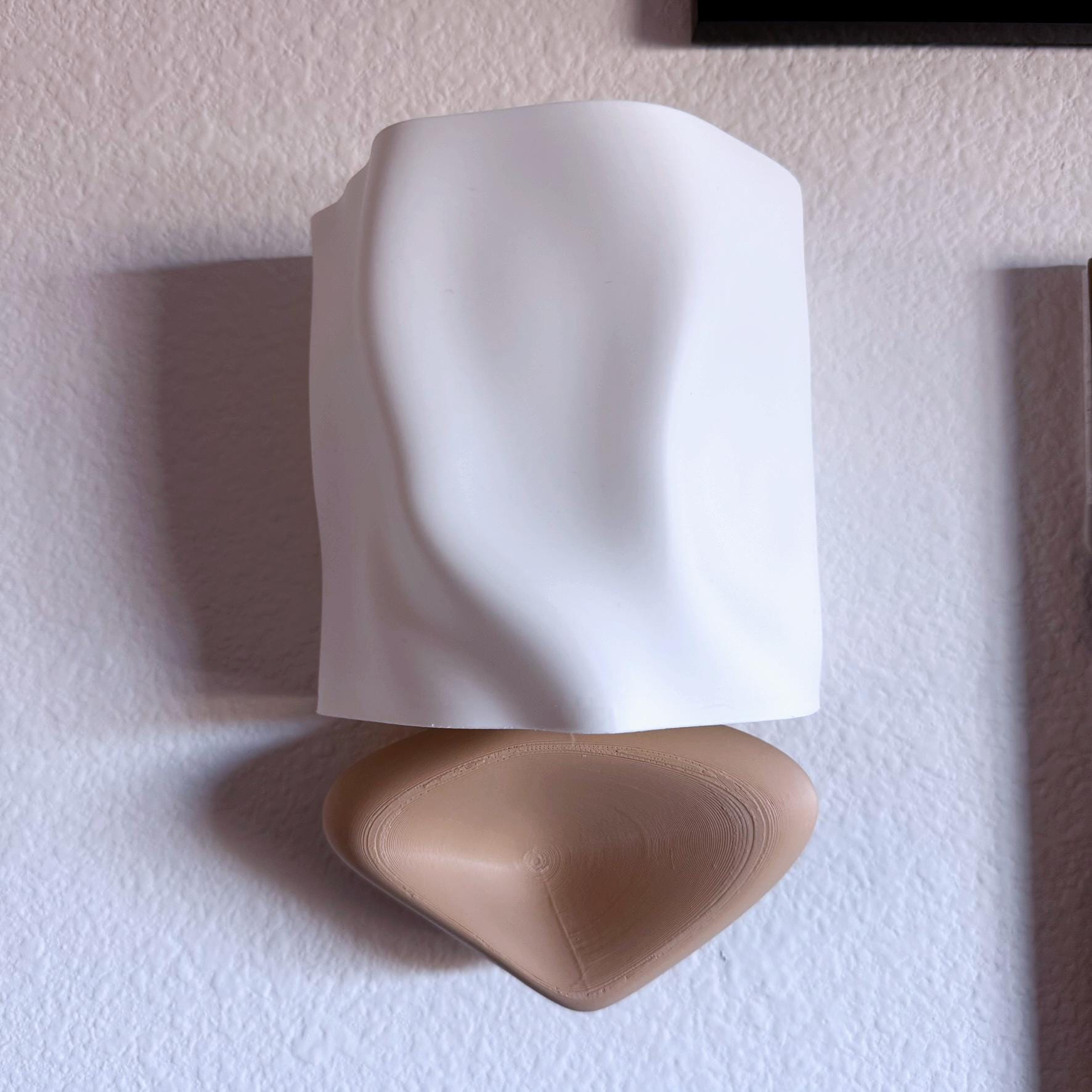 Modern Folded Wireless Wall Sconce - Battery Powered Wall Light - mood lamp