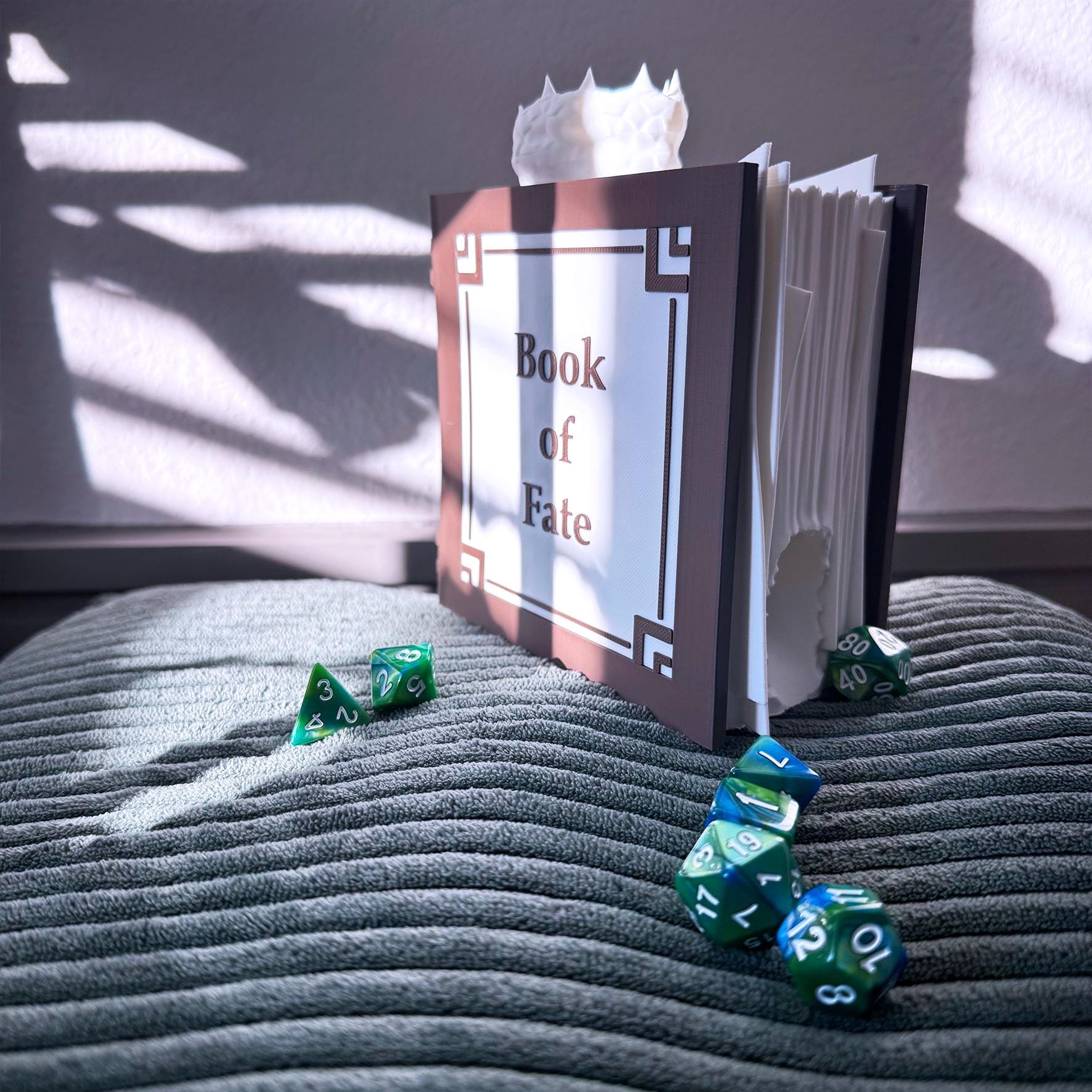 Spell book dice tower