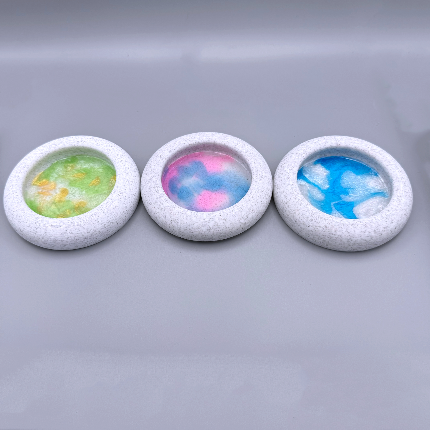 Ring trays, trinket tray, ring dish, resin marble effect